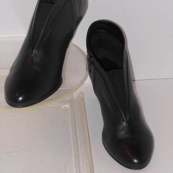 DAVID KATE BLACK GENUINE LEATHER ANKLE BOOTS SIZE 11 - Picture 8 of 9